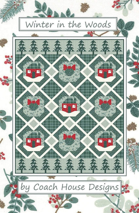 New! Winter in the Woods - Twin Quilt Pattern - by Coach House Designs - Barbara Cherniwchan - RebsFabStash