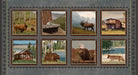 New! Yellowstone - Flying Eagles - Per Yard - by Jan Shade Beach - Henry Glass - Outdoors, Wildlife - Blue 9494-11 - RebsFabStash