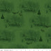 NEW! Yuletide - per yard - My Mind's Eye for Riley Blake Designs - Santas - C9636-GREEN - RebsFabStash