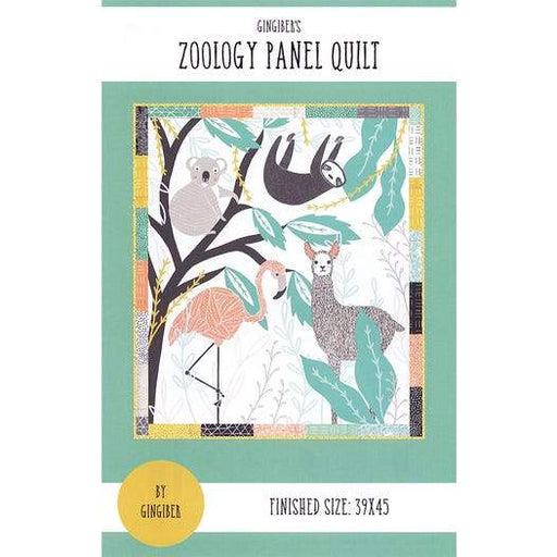 New! Zoology Panel Quilt - Quilt PATTERN - designed by Stacie Bloomfield - Gingiber - features Zoology fabric by Gingiber - RebsFabStash