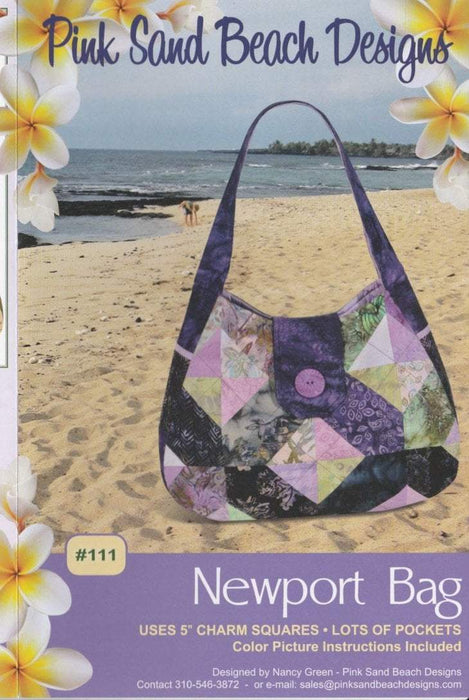 Newport Bag - Pink Sand Beach Designs - Cute! - RebsFabStash