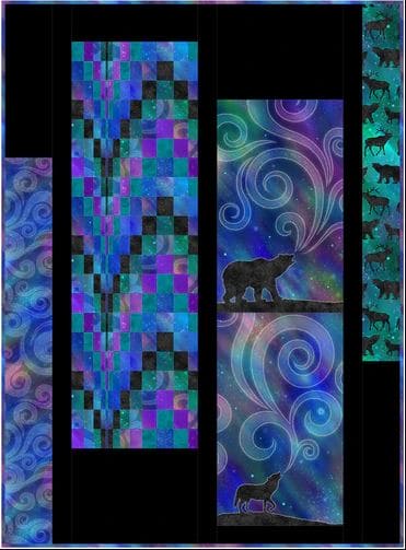 NEW! Northern Lights - Quilt PATTERN - by Patti Carey for Patti's Patchwork - Features Aurora Borealis by Dawn Gerety for Northcott - PTN2943