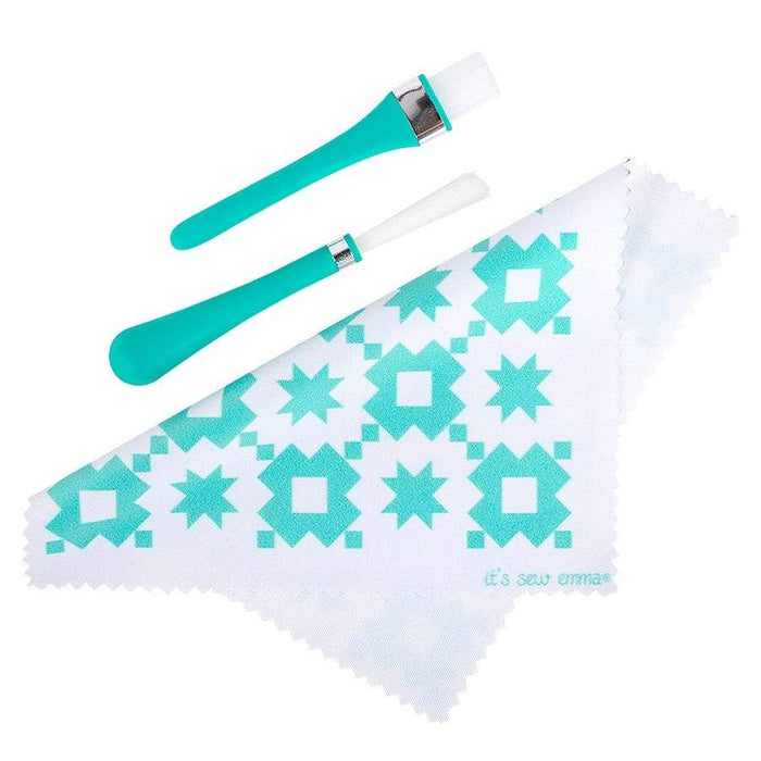 Oh Sew Clean Brush & Cloth Set - It's Sew Emma - Sewing Machine Cleaning - ISE 739 - RebsFabStash