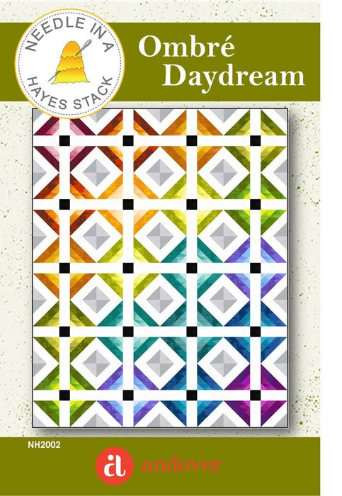 Ombre Daydream - Quilt pattern - Inferno ombre fabrics - Giucy Giuce & Tiffany Hayes for Andover Fabrics - Needle in a Haystack - NH2002 - RebsFabStash