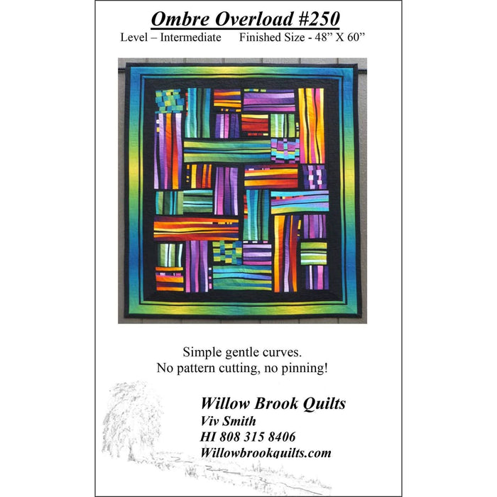 Ombre Overload #250 - Quilt pattern - Gelato ombre fabrics - Maywood - Viv Smith - Willow Brook Quilts - C - RebsFabStash