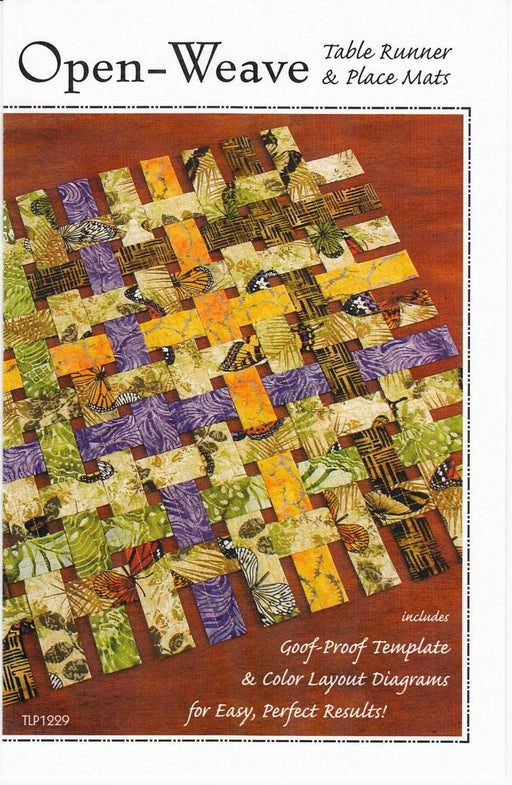Open Weave - Table Runner & Place Mat pattern - Tiger Lily Press - TLP1229 - RebsFabStash