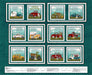 Papa's Old Truck - per yard - By Leanne Anderson & Kaytlyn Kuebler for Henry Glass - Word and Tire - Teal - 9160-61 - RebsFabStash