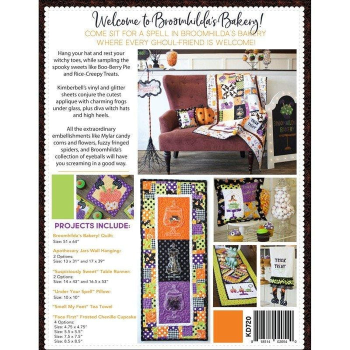 PATTERN -The Sewing Version of Broomhilda's Bakery Quilt! - Maywood - by Kim Christopherson with Kimberbell Designs -Halloween - RebsFabStash