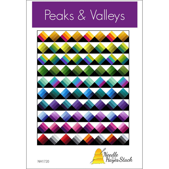 Peaks and Valleys - Quilt pattern - Gelato ombre fabrics - Maywood - Needle in a Haystack by Tiffany Hayes - C NH1720 - RebsFabStash
