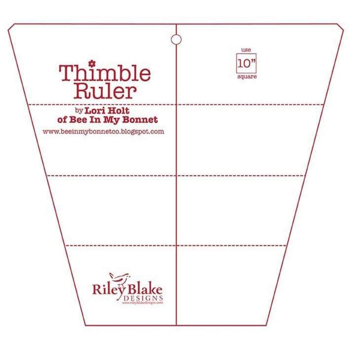 Pie and Thimble Rulers - Lori Holt - Riley Blake Designs - Bee in my Bonnet - RebsFabStash