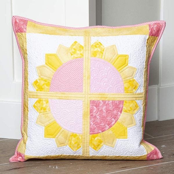 Riley Blake PILLOW KIT - June - Pillow Project - by Beverly McCullough for Riley Blake Designs- 20" x 20" - INCLUDES backing! - KTP-17821-Quilt Kits & PODS-RebsFabStash