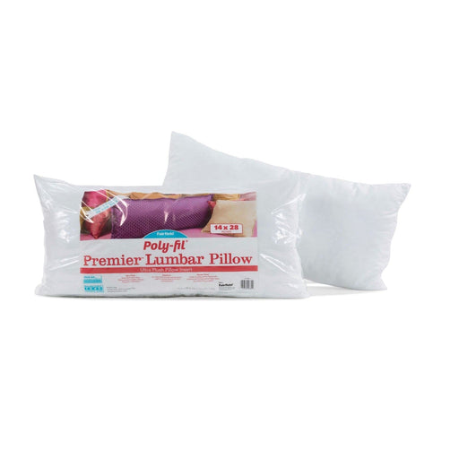 Poly-Fil Premier - Lumbar Pillow - Pillow Insert - 14" x 28" - Made by Fairfield - Ultra Plush - JP1428-Buttons, Notions & Misc-RebsFabStash