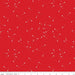 Pin Drop - per yard - Christopher Thompson - Riley Blake Designs - White pins tossed on Barn Red - C615 Barn Red - RebsFabStash