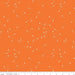 Pin Drop - per yard - Christopher Thompson - Riley Blake Designs - White pins tossed on Riley Orange - C615 Riley Orange - RebsFabStash