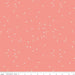 Pin Drop - per yard - Christopher Thompson - Riley Blake Designs - White pins tossed on Salmon Pink - C615 Salmon - RebsFabStash