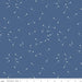 Pin Drop - per yard - Christopher Thompson - Riley Blake Designs - White pins tossed on Scuba Blue - C615 Scuba - RebsFabStash