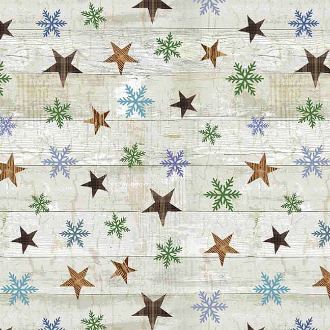 Pine Cone Lodge - 2ply FLANNEL - per yard - Andrea Tachiera for Henry Glass - Skiers - F9257-44 Beige - RebsFabStash