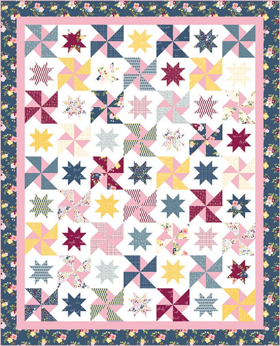 Play Date - Quilt PATTERN - 3 sizes - Hello Melly Designs - fat quarter friendly - RebsFabStash