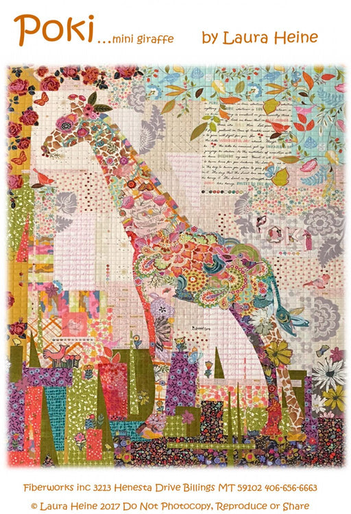 Poki...mini giraffe Collage from Fiberworks Inc. - Quilt Pattern by Laura Heine - RebsFabStash