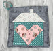 Heart & Home Potholder - KIT- Pattern by Holly Schwager - Features Happiness is Homemade by Maywood - 8" x 8"-Quilt Kits & PODS-RebsFabStash