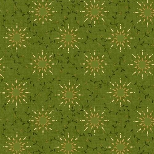 Prairie Vine Quilt Back - per yard -by Kim Diehl - Henry Glass - 108" wide Quilt Backs 6235-66 Green - RebsFabStash