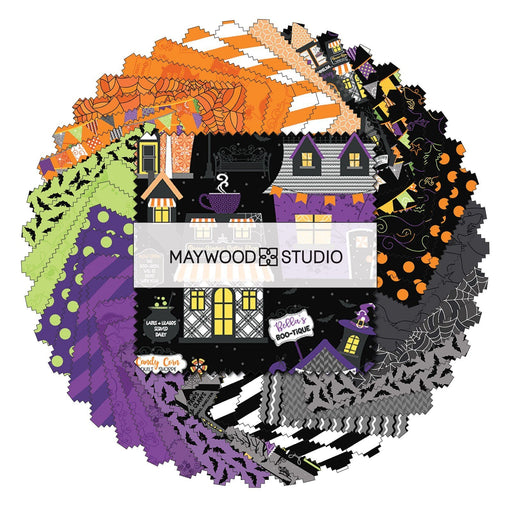 PREORDER! Hometown Halloween - Charm Pack - by Kim Christopherson of Kimberbell for Maywood Studio - 5" Squares (42) - RebsFabStash