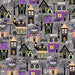PREORDER! Hometown Halloween - per yard - by Kim Christopherson of Kimberbell for Maywood Studio - Black/Charcoal Loopy Lines - MAS9922-JK - RebsFabStash