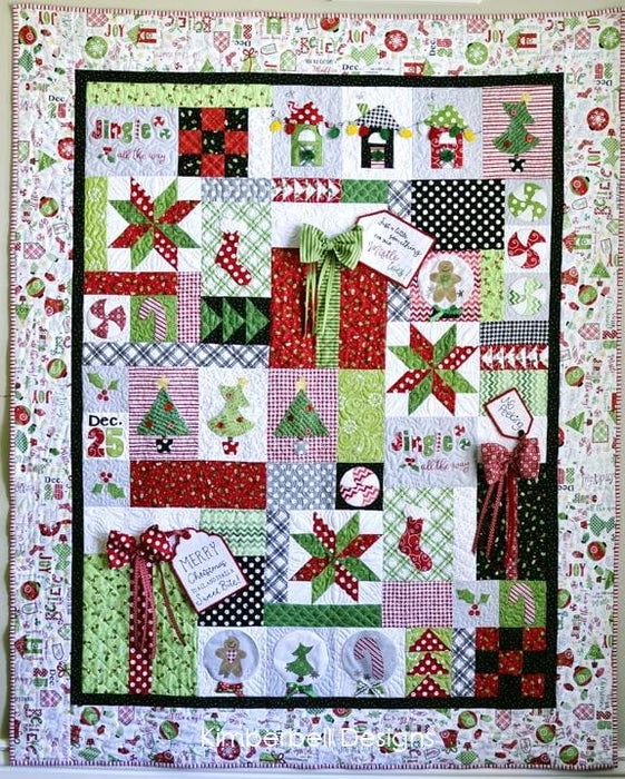 PREORDER! Jingle All the Way - Quilt KIT - Kim Christopherson - Kimberbell - Maywood Studios - Christmas Quilt - RebsFabStash