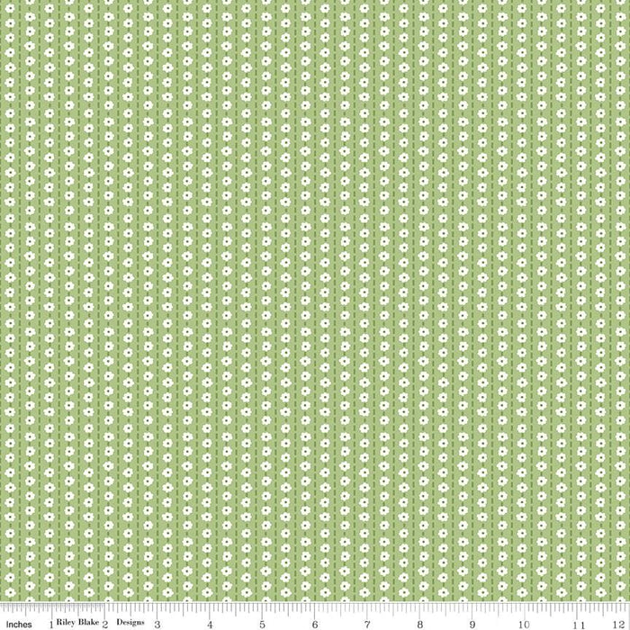 My Happy Place by Lori Holt Quilt Kit Stitch Fabric Green Striped Pattern at RebsFabStash