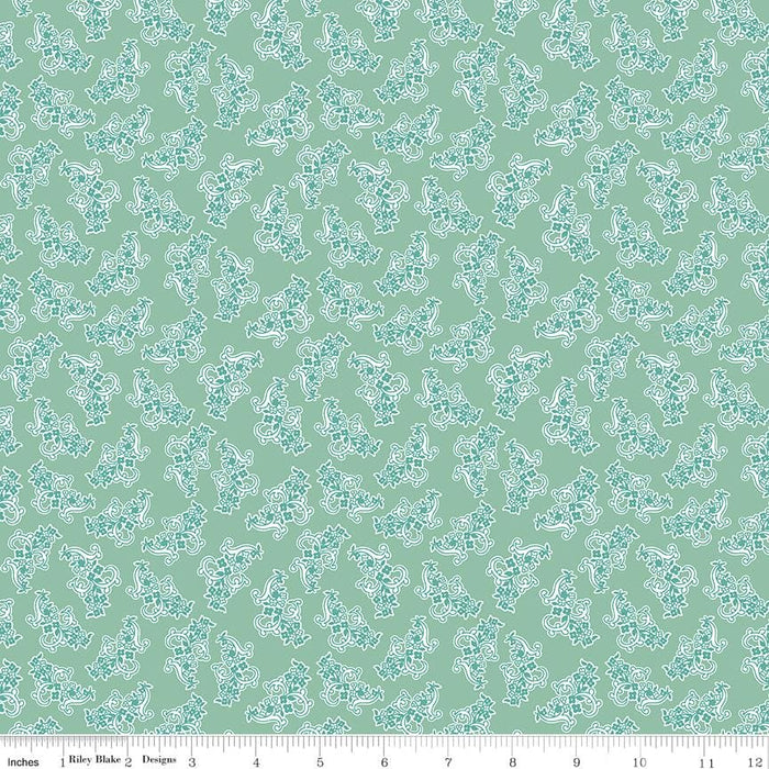 My Happy Place by Lori Holt Green Quilt Kit Stitch Fabric at RebsFabStash