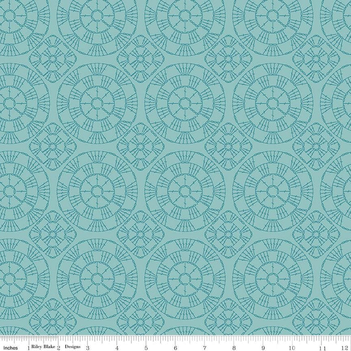 My Happy Place by Lori Holt Blue Quilt Kit Stitch Fabric at RebsFabStash