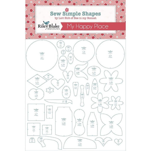 PREORDER! My Happy Place Sew Simple Shapes Templates - by Lori Holt of Bee in my Bonnet for Riley Blake Designs - RebsFabStash