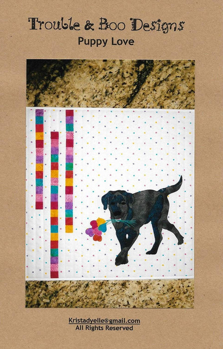 Puppy Love pattern from Trouble & Boo Designs - designed by Krista Dyelle - RebsFabStash