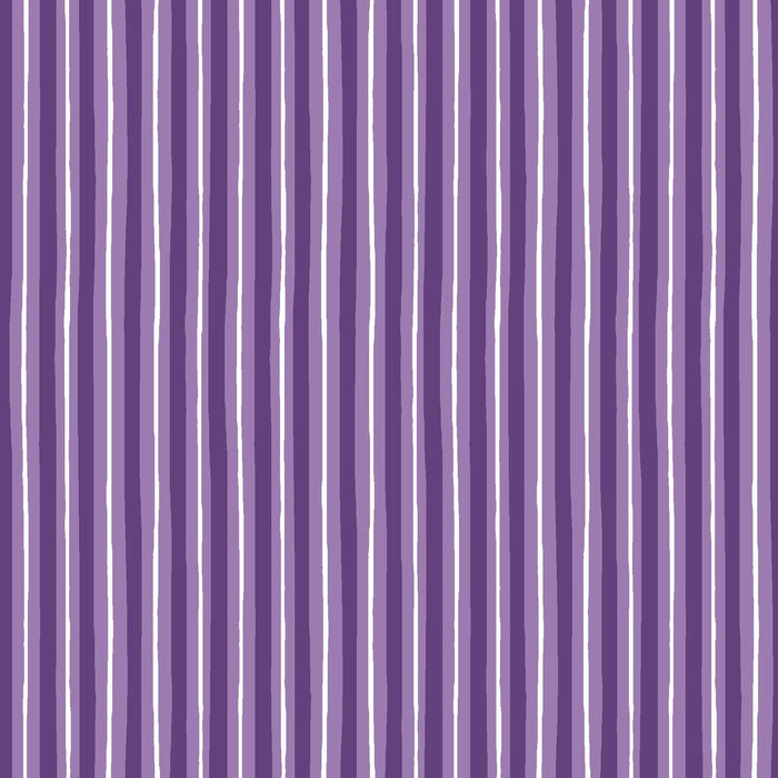 Purple and white stripe - Kimberbell Basics - Maywood Studio - MAS 8242-V - RebsFabStash