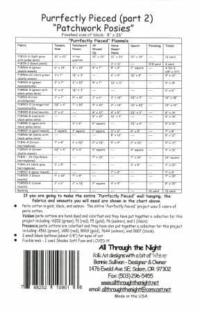 Purrfectly Pieced - Block of the Month Quilt Pattern - Bonnie Sullivan - Complete Set 5 blocks - Flannel or Wool Applique - Bonus projects!! - RebsFabStash