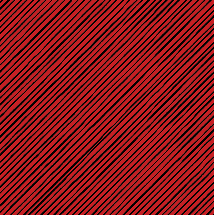 Quirky stripe - per yard - Loralie Harris Designs - Quirky Bias Stripe red and White - 692-411