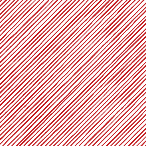 Quirky stripe - per yard - Loralie Harris Designs - Quirky Bias Stripe red and White - 692-411-Yardage - on the bolt-RebsFabStash