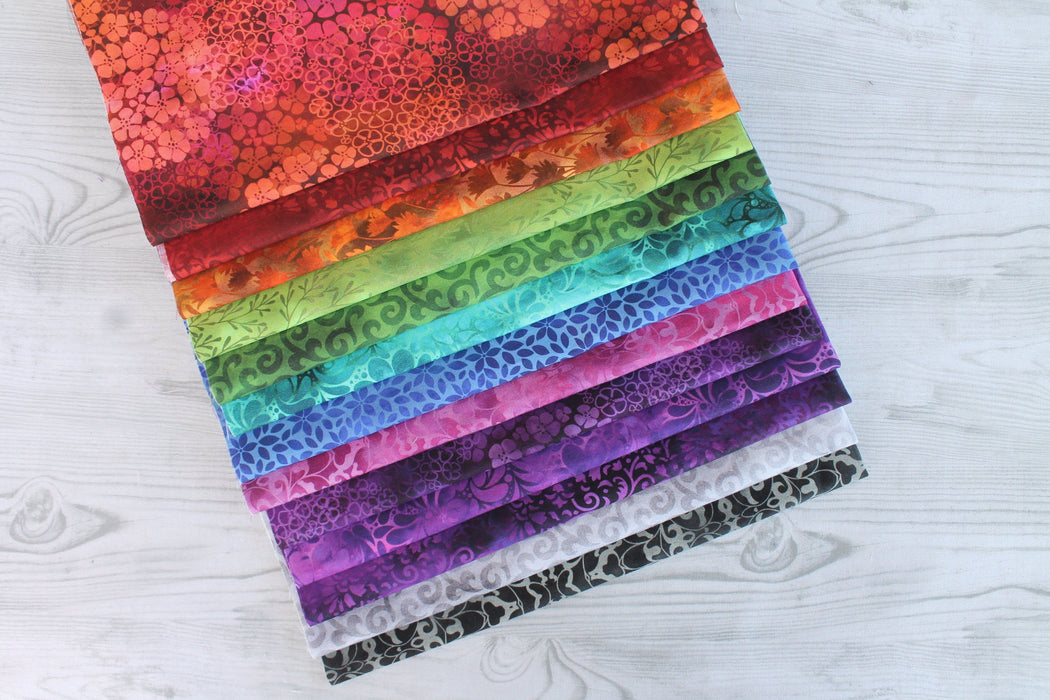 Rainbow of Jewels - PROMO Fat Quarter Bundle (13) - by Jason Yenter for In the Beginning Fabrics