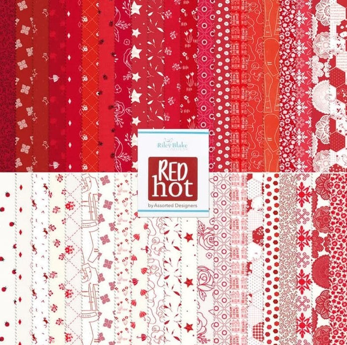 Red Hot - Ladybug Red - per yard - by Citrus & Mint Designs - for Riley Blake Designs - C11675-RED