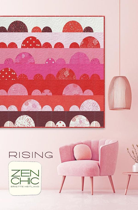 Rising - Quilt PATTERN - designed by Brigitte Heitland - Zen Chic - 57" x 57" - Applique - RebsFabStash