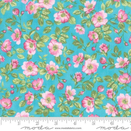 Sakura Park - per yard - Moda Fabrics - Small Blossoms Blue - 33481-16 - RebsFabStash