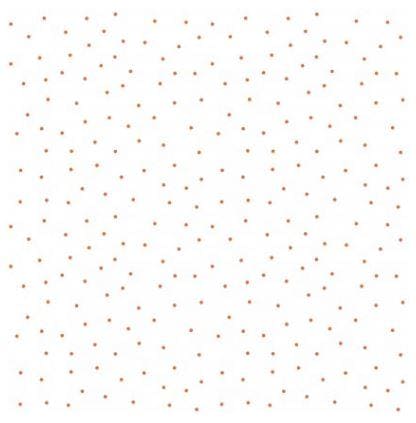 Scattered tiny orange dots on White - Per Yard- Kimberbell Basics - Maywood Studio - MAS 8210-WO - RebsFabStash