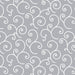 Scroll - Per Yard- Kimberbell Basics - Maywood Studio - Gray scroll on white MAS 8243 - WK - RebsFabStash