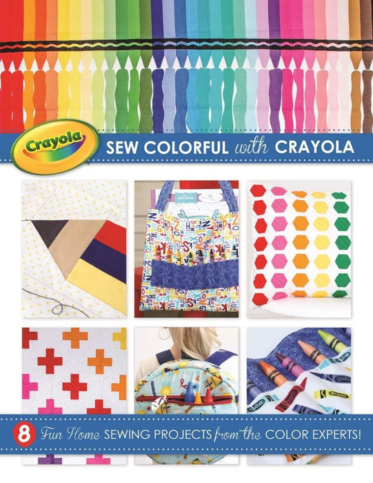 Sew Colorful with Crayola - Quilt PATTERN book - Crayola - Riley Blake Designs - 8 fun home sewing projects - RebsFabStash
