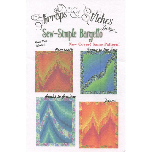 Sew Simple Bargello - Quilt PATTERN - by Claire Webber of Stirrups & Stitches - four variations - pieced - RebsFabStash