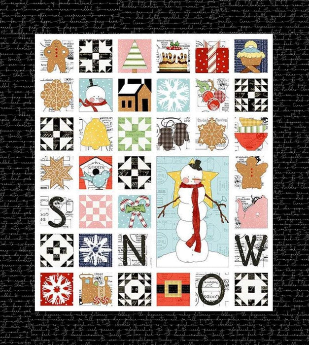 SHIPPING NOW! Sweet Snow Along Quilt KIT - Quilt-Along Kit by Janet Wecker Frisch - Uses Snow Sweet Collection - Riley Blake Designs - RebsFabStash