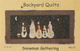 Snowman Gathering- wall hanging or pillow pattern- Primitive Gatherings by Lisa Bongean -Wool, Applique, Charm pack friendly #121, snowman - RebsFabStash