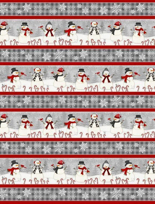 Snowy Wishes - Per Panel- Jennifer Pugh for Wilmington Prints - Adorable Christmas fabric! PANEL - RebsFabStash