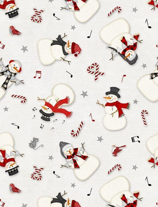 Snowy Wishes - Per Panel- Jennifer Pugh for Wilmington Prints - Adorable Christmas fabric! PANEL - RebsFabStash