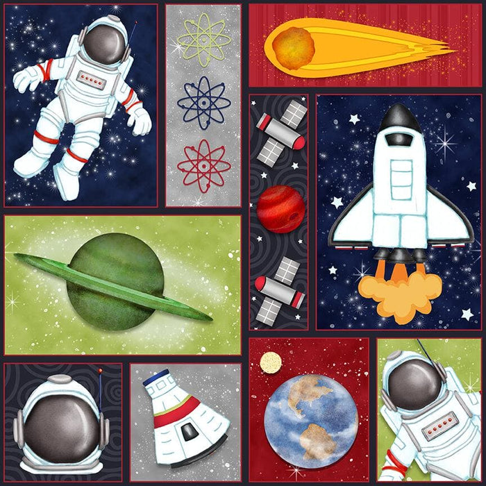 Space Walk Quilt Kit -by Shelly Comiskey - Henry Glass - Quilt Pattern Designed by Heidi Pridemore - RebsFabStash